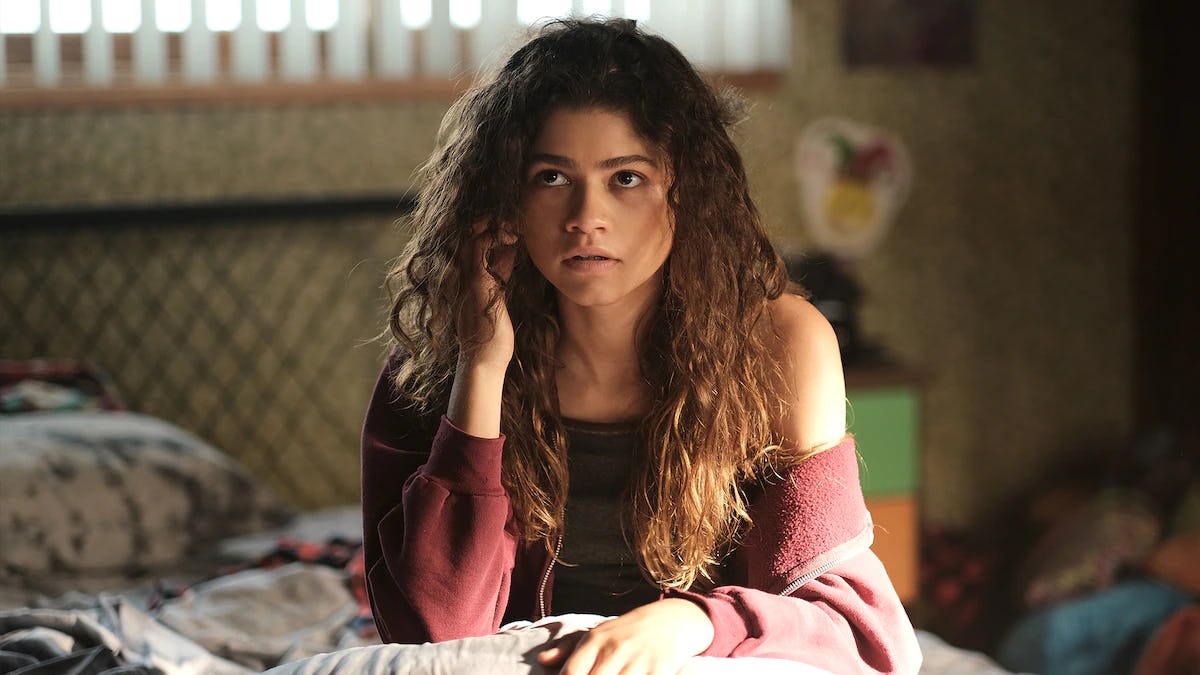 Zendaya spoke about how hard it can be on the 'Euphoria' set.