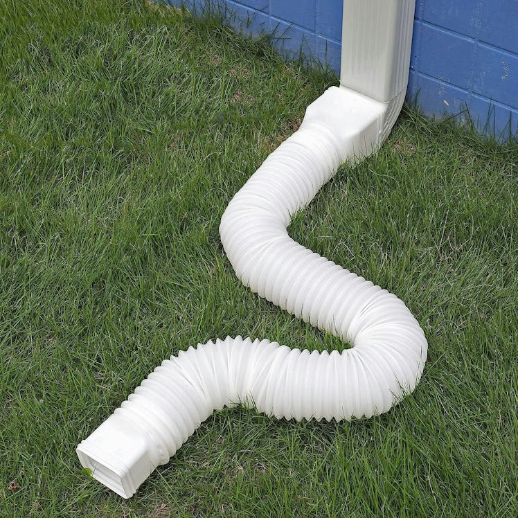 plusgutter White-2pack Rain Gutter Downspout Extensions 