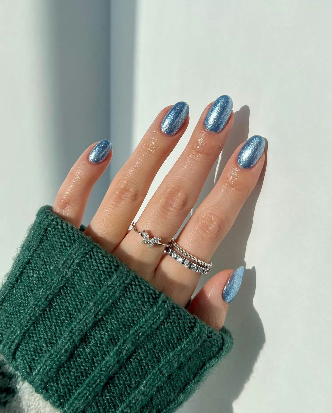 &ldquo;Ice princess&rdquo; manicures are on-trend for winter 2025.