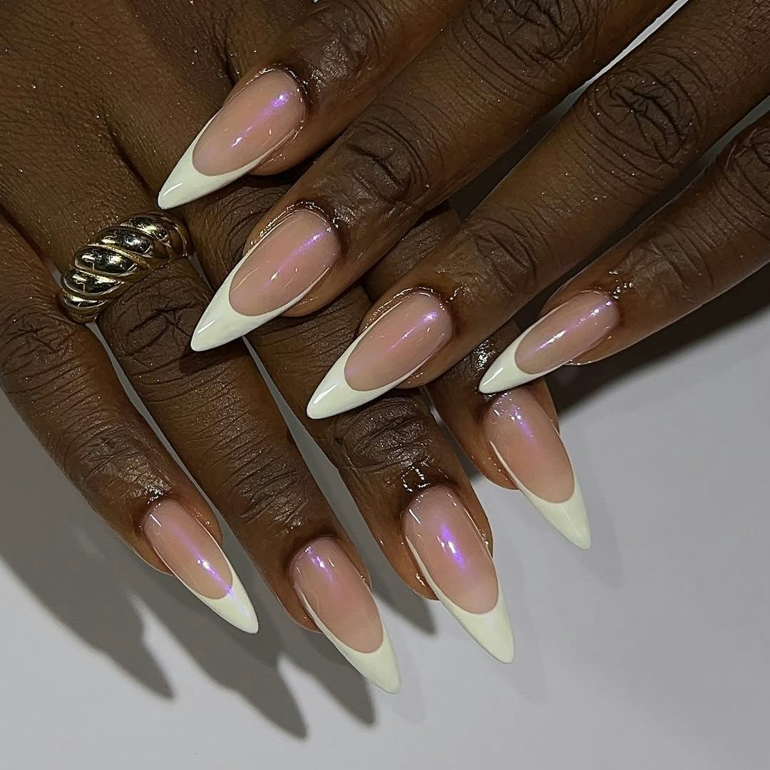 &ldquo;Ice princess&rdquo; manicures are on-trend for winter 2025.