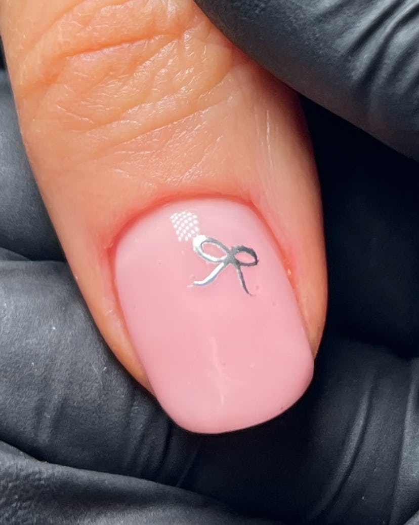 “Ice princess” manicures are on-trend for winter 2025.