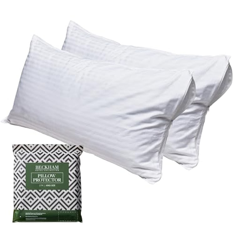 Beckham Hotel Collection King Size Pillow Protector (2-Pack) 