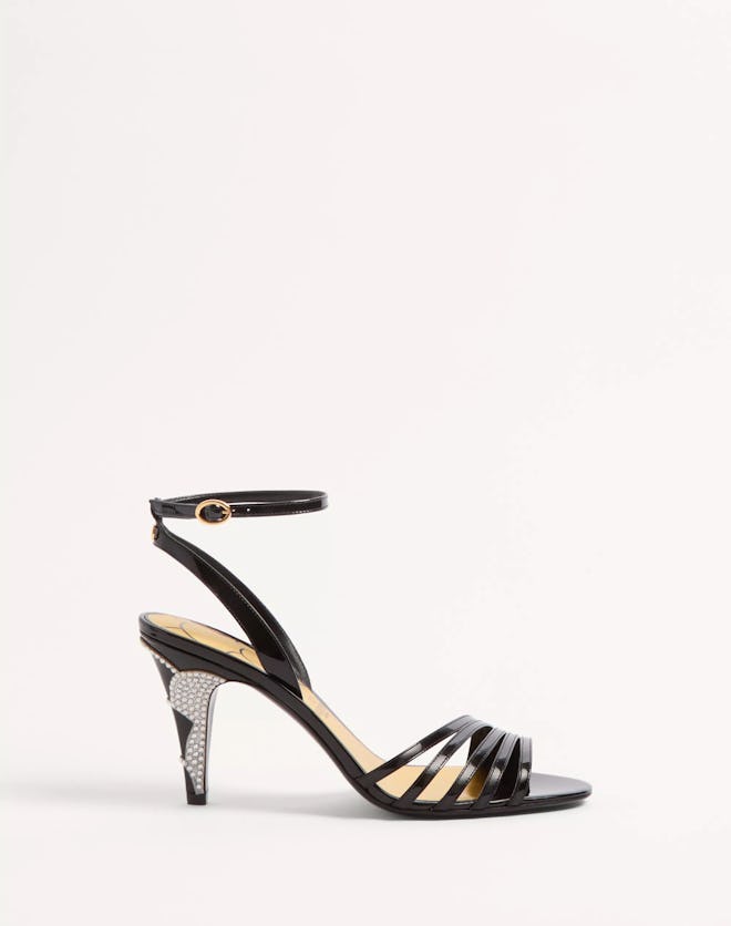Ladycrush Patent Leather Sandal With Crystals 85MM