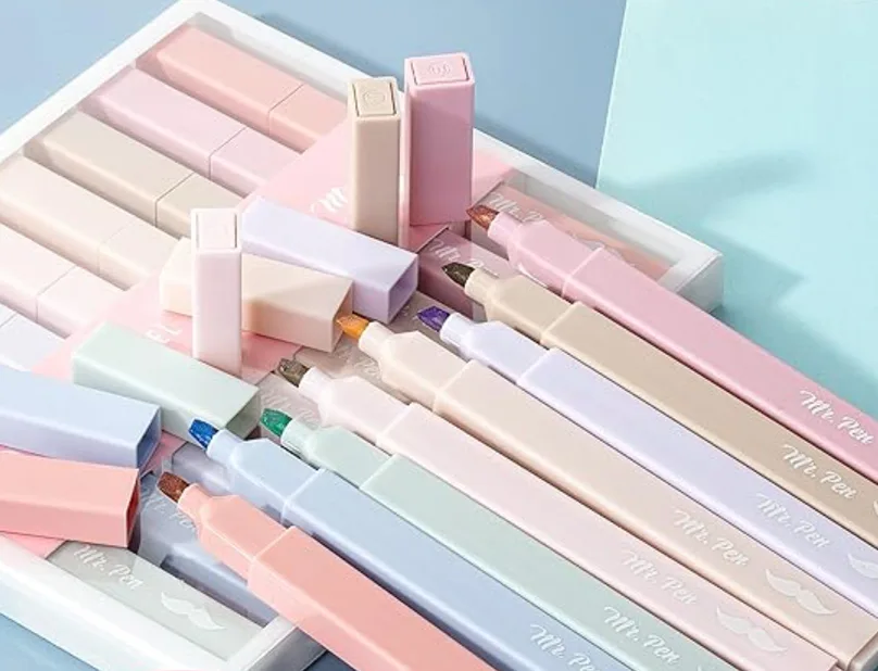 Mr. Pen Aesthetic Highlighters (8-Pack)