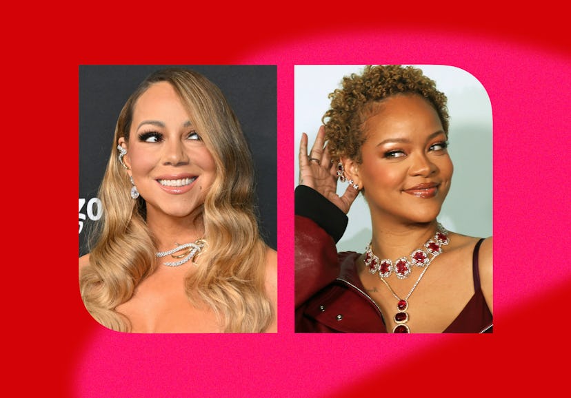 Mariah Carey Signed Rihanna’s Breast During Christmas Show