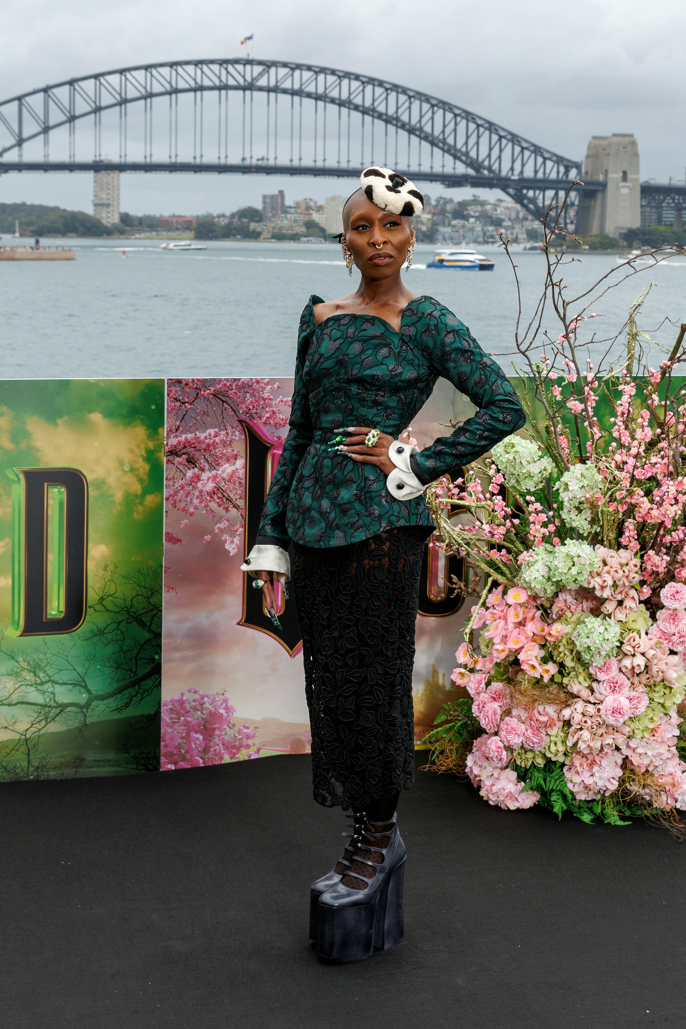 Cynthia Erivo on the &lsquo;Wicked&rsquo; press tour.