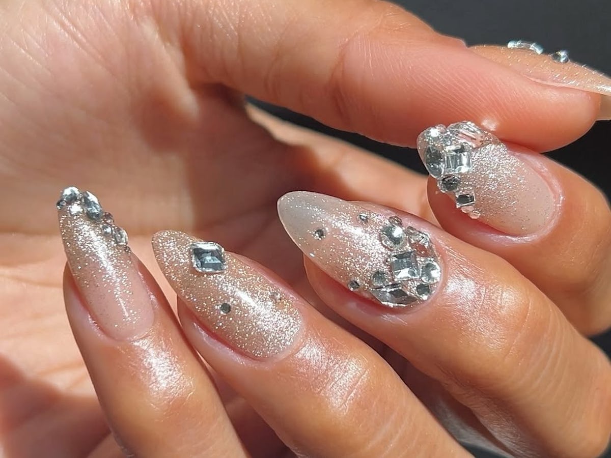 Nail Silver Glitter Extensions for 2025