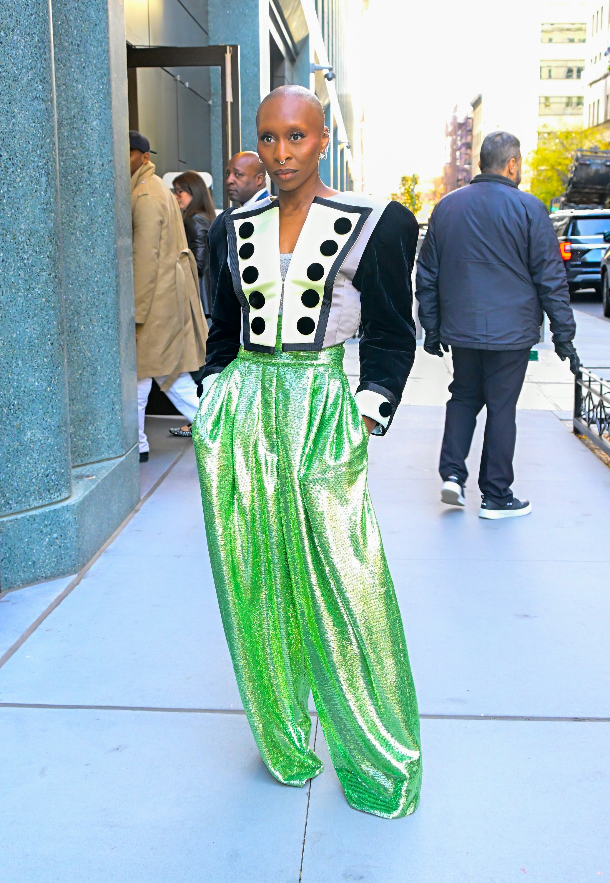 Cynthia Erivo on the &lsquo;Wicked&rsquo; press tour.