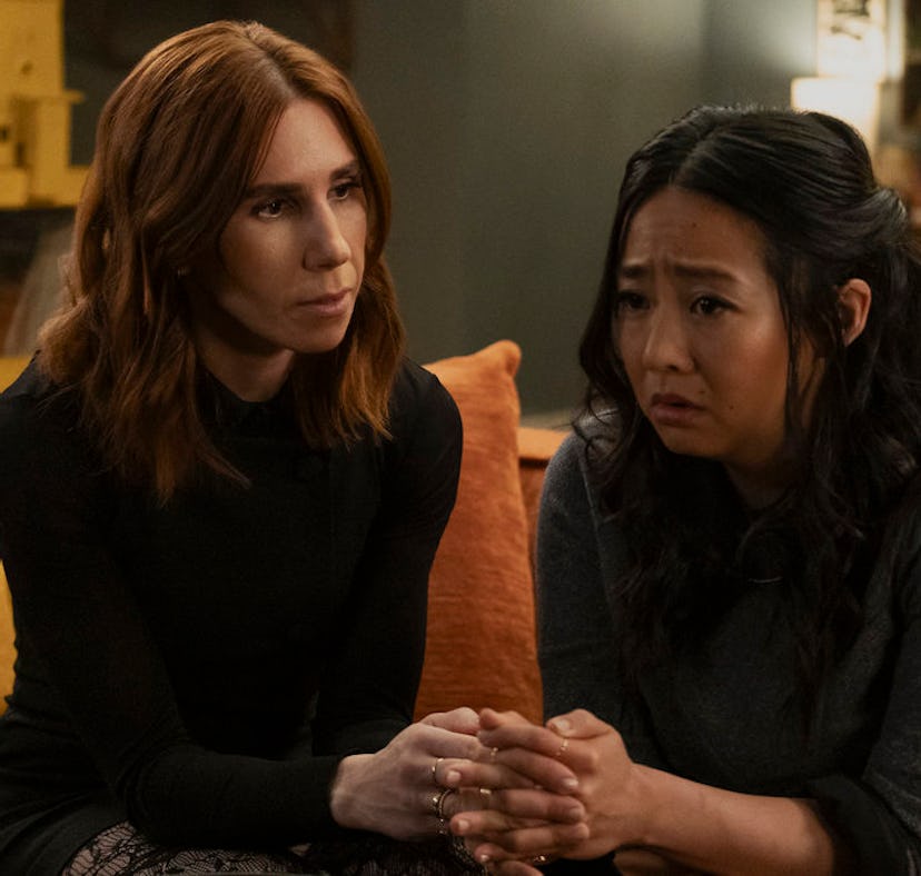 Stephanie Hsu and Zosia Mamet in 'Laid' on Peacock.