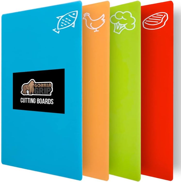 Gorilla Grip Flexible Cutting Boards (4-Pack)