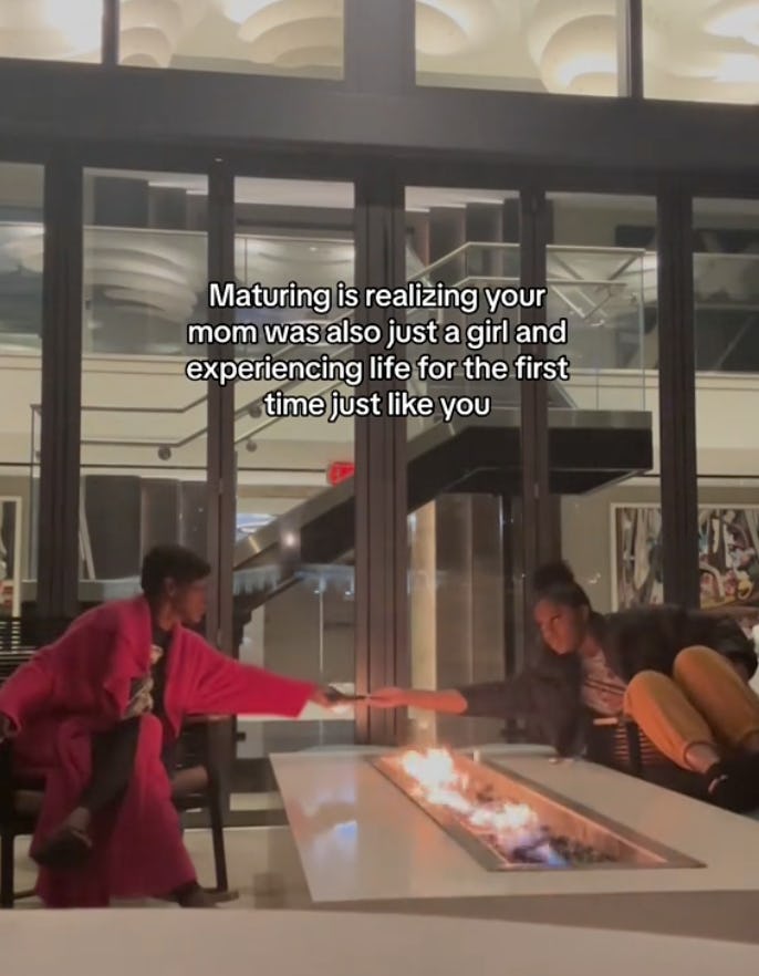 Girlhood is teaching children about their mothers' relatability.