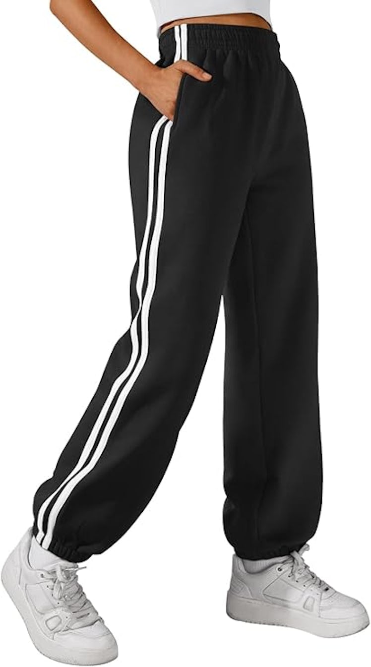 Trendy Queen High-Waisted Drawstring Sweatpants