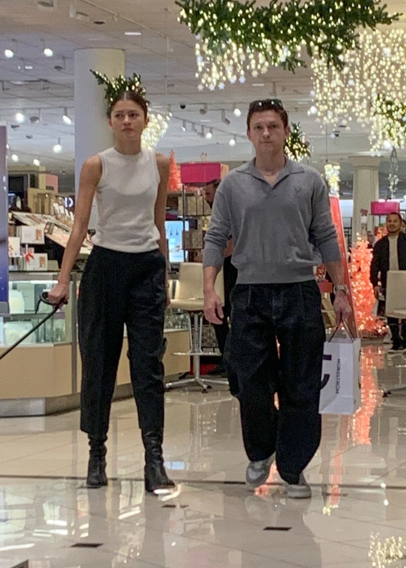Zendaya and Tom Holland at the Topanga Mall, December 18, 2024.