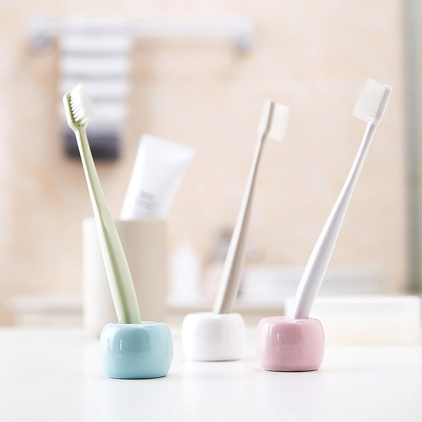 Airmoon Ceramic Toothbrush Holder Stand (2-Pack)