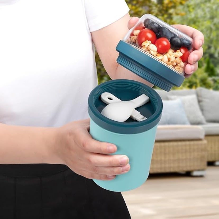 Mitsemmo Reusable Snack Container with Lid