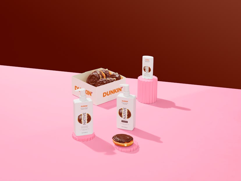 The Native x Dunkin’ collection of body care essentials drops on Dec. 1.