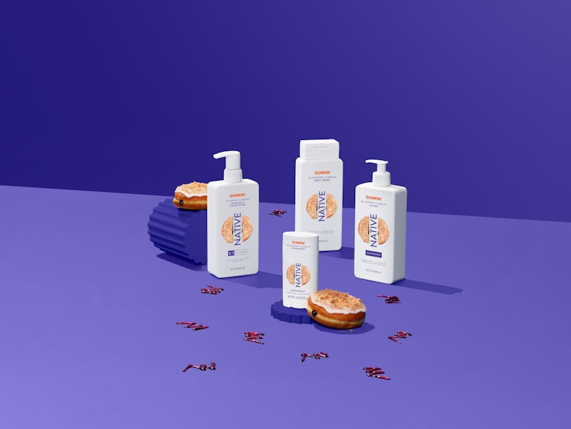 The Native x Dunkin’ collection of body care essentials drops on Dec. 1.