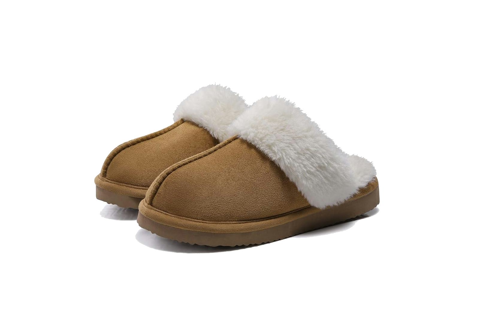 Litfun Women's Fuzzy Memory Foam Slippers