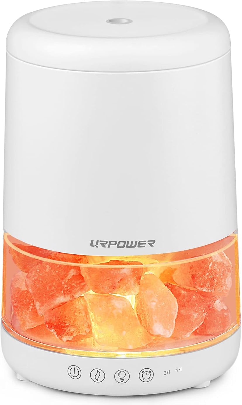 URPOWER Ultrasonic Essential Oil Diffuser & Himalayan Salt Lamp