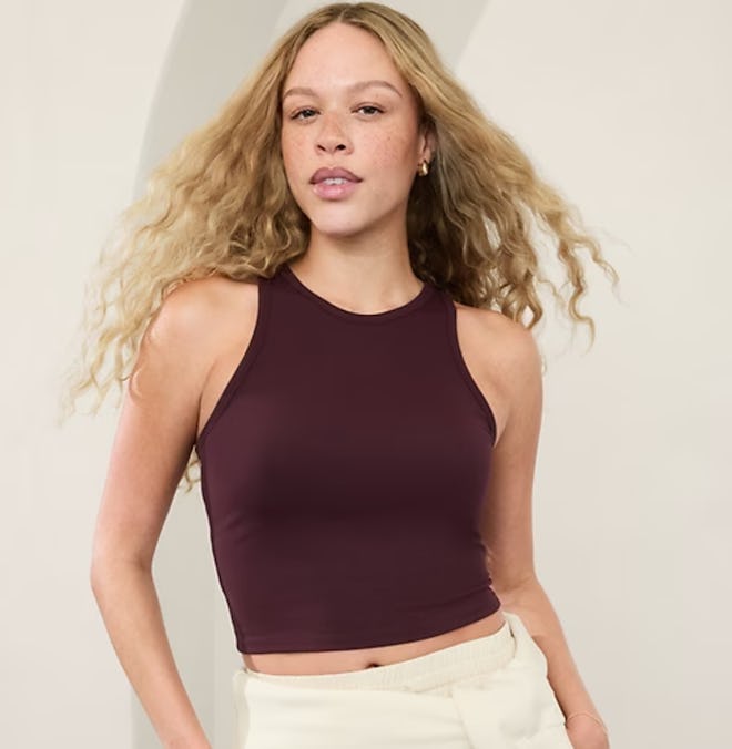 Athleta Signature Rib Crop Tank