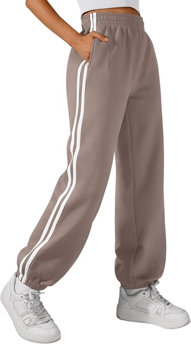 Trendy Queen High-Waisted Drawstring Sweatpants