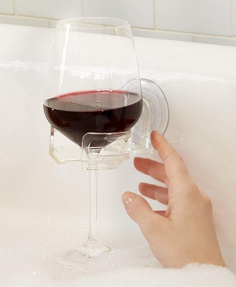 The SipCaddy Shower Drink Holder 