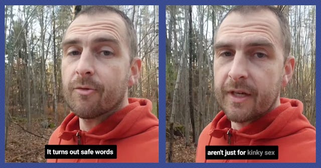 This dad uses a parenting safe word with his partner.