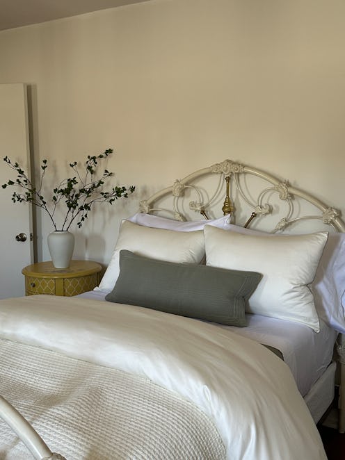 Boll & Branch bed styling