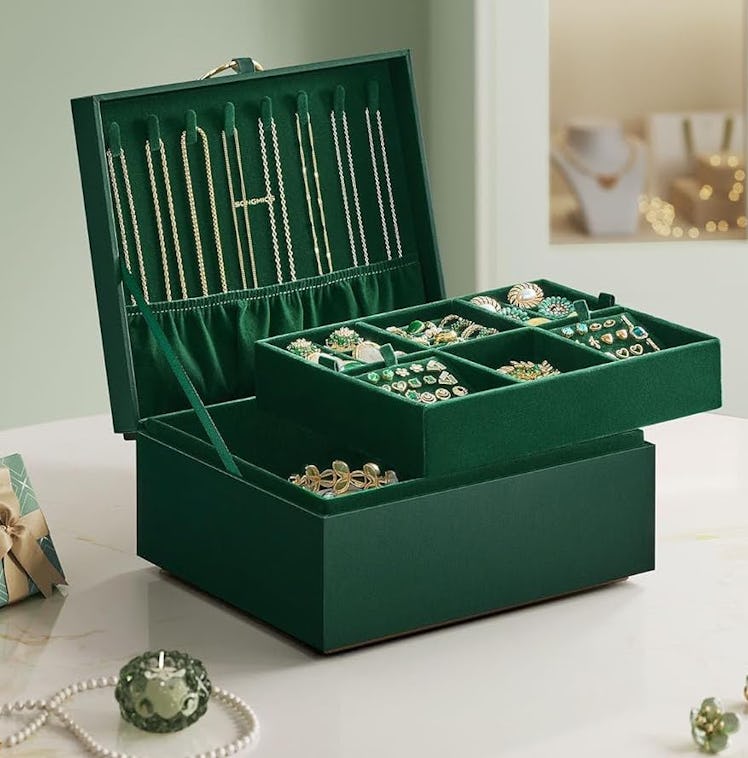 SONGMICS 2-Layer Jewelry Box