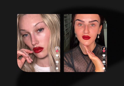 Everything to know about TikTok's "red lip theory," which purportedly brightens your glow.