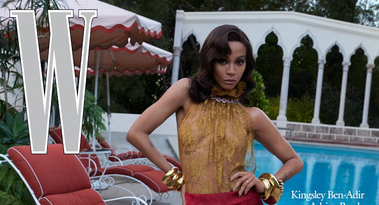 Zoe Saldaña on the cover of W magazine