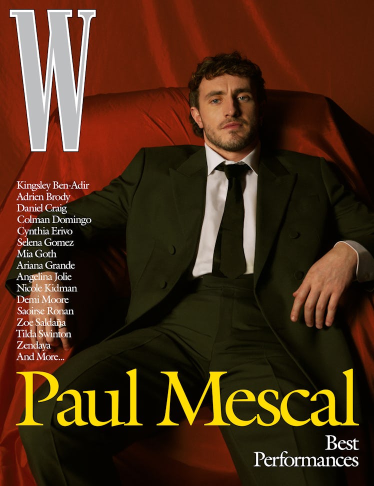 Paul Mescal on the cover of W magazine