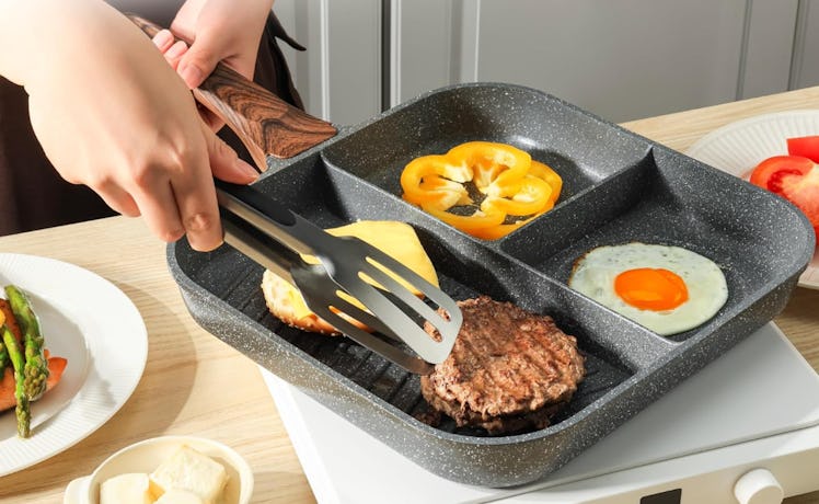 SENSARTE Nonstick Divided Grill Pan