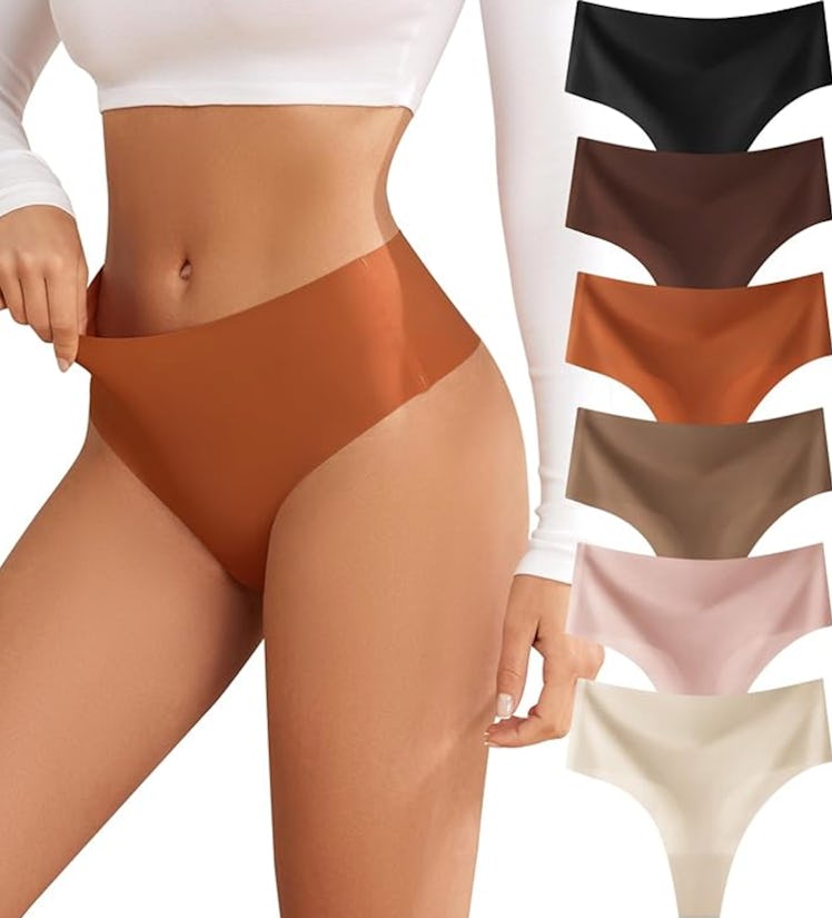 oshkang High Waisted Seamless Thongs (6-Pack)