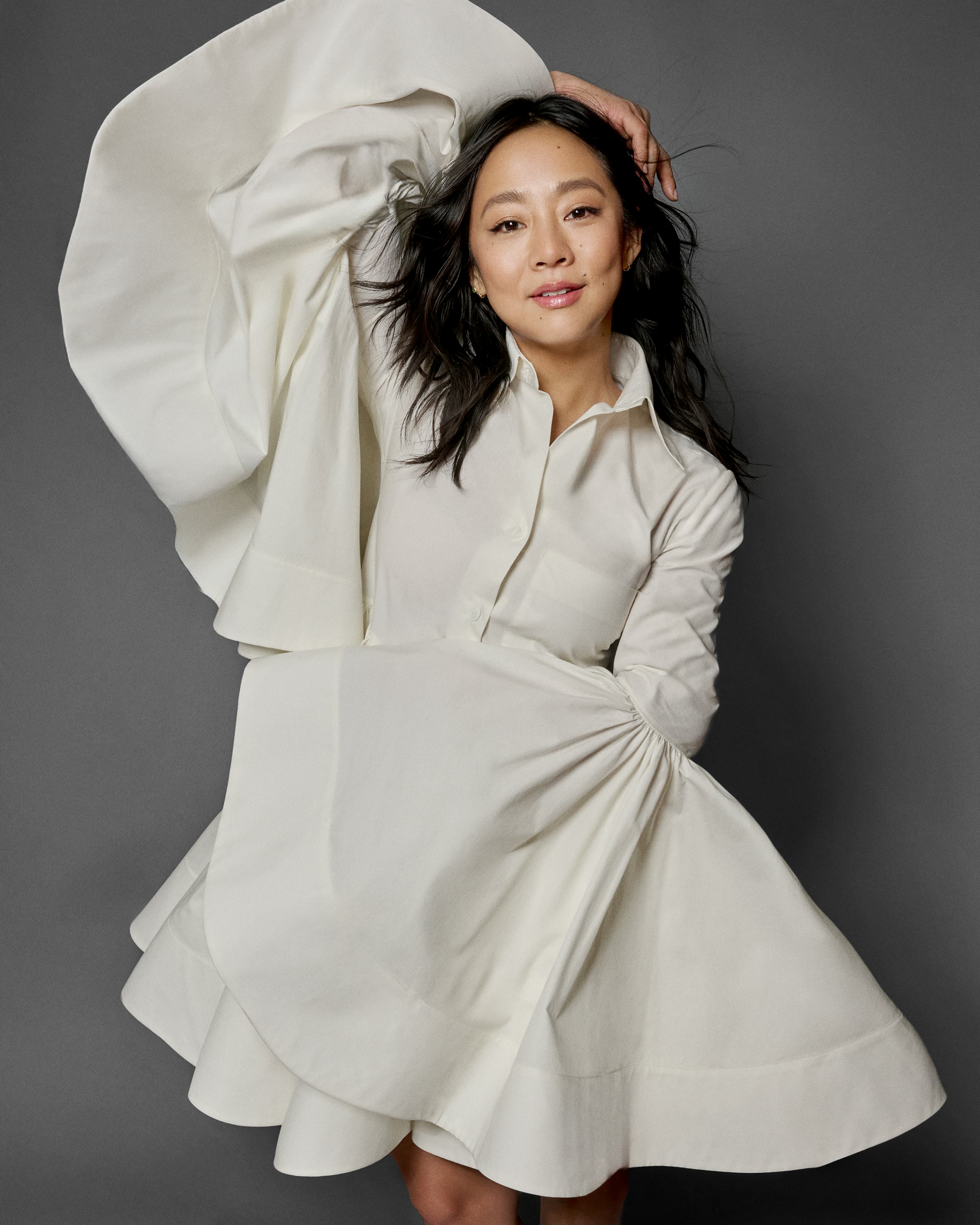 Stephanie Hsu talks to Bustle about the tv show 'Laid,' acting, and modern dating.