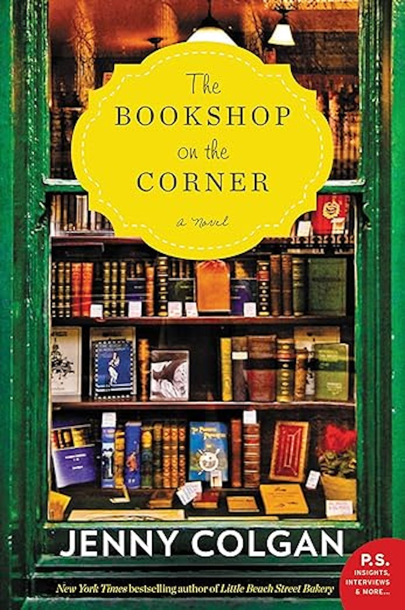 Cover of 'The Bookshop on the Corner' by Jenny Colgan, a feel good book with low stakes