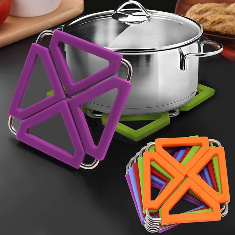 RELIANCER Expandable Silicone Trivet Mat (Set of 5)