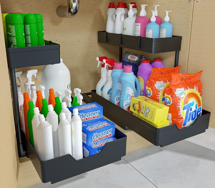 NATURE'S SOURCE 2-Tier Under-Sink Organizer (Set Of 2)