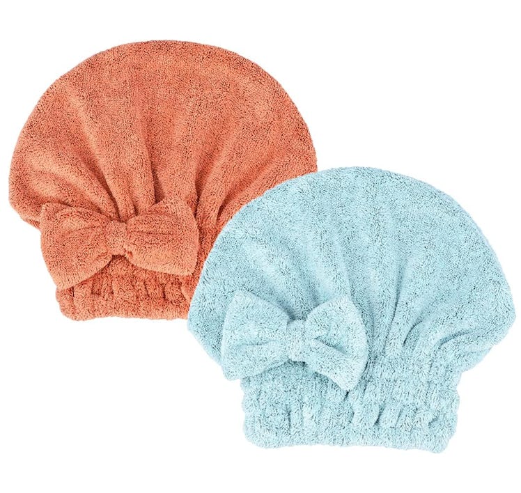 MAYOUTH Microfiber Hair Drying Head Wrap Towels (2-Pack)