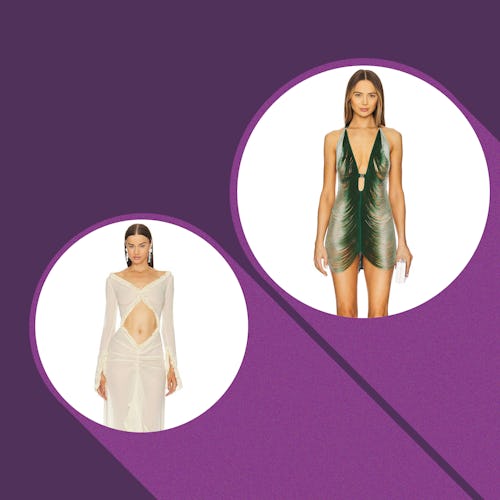 Naked dresses to shop.