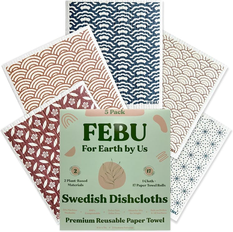 FEBU Swedish Dishcloths (5-Pack)