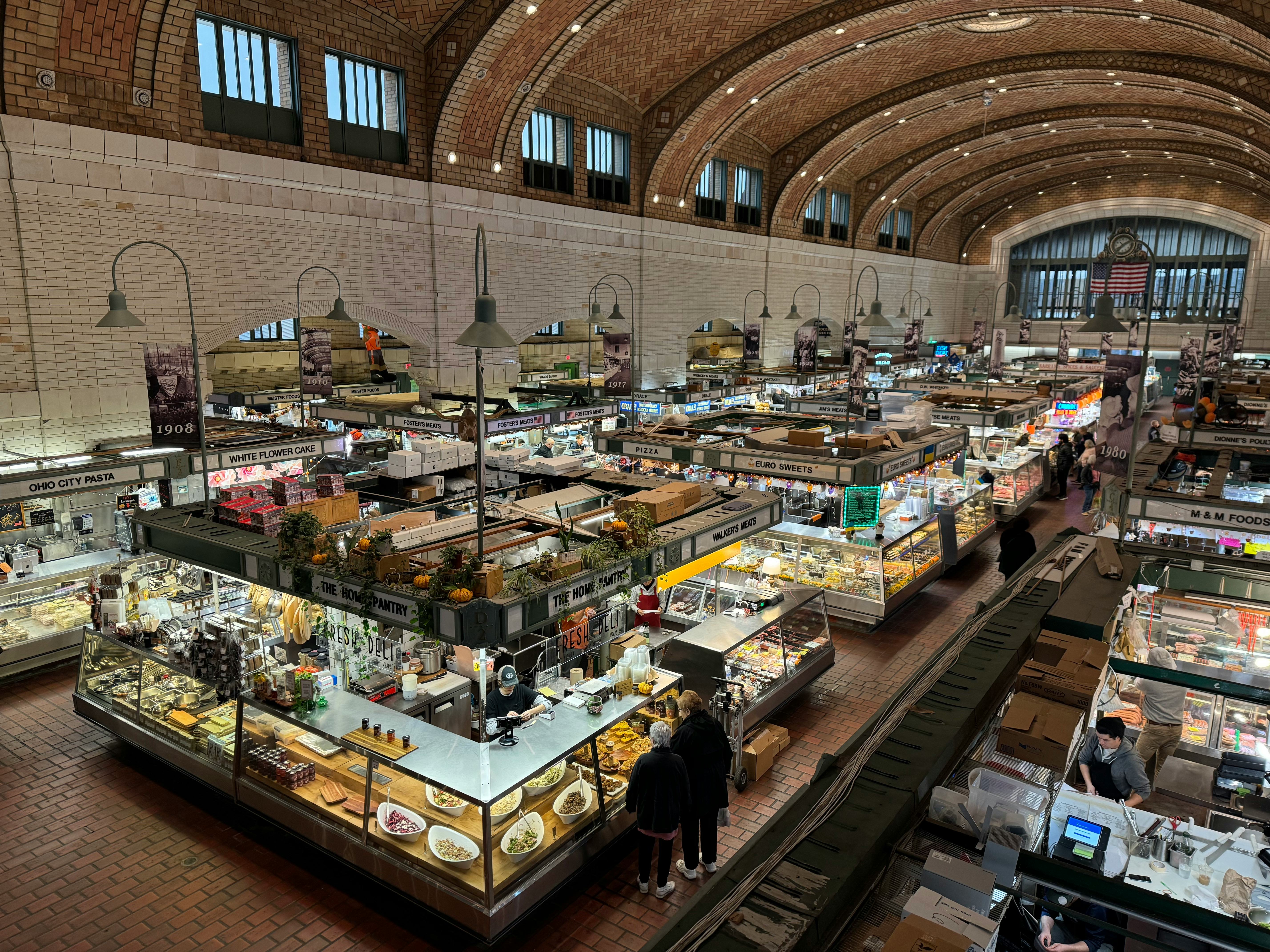 Inside the West Side Market in Cleveland, Ohio
