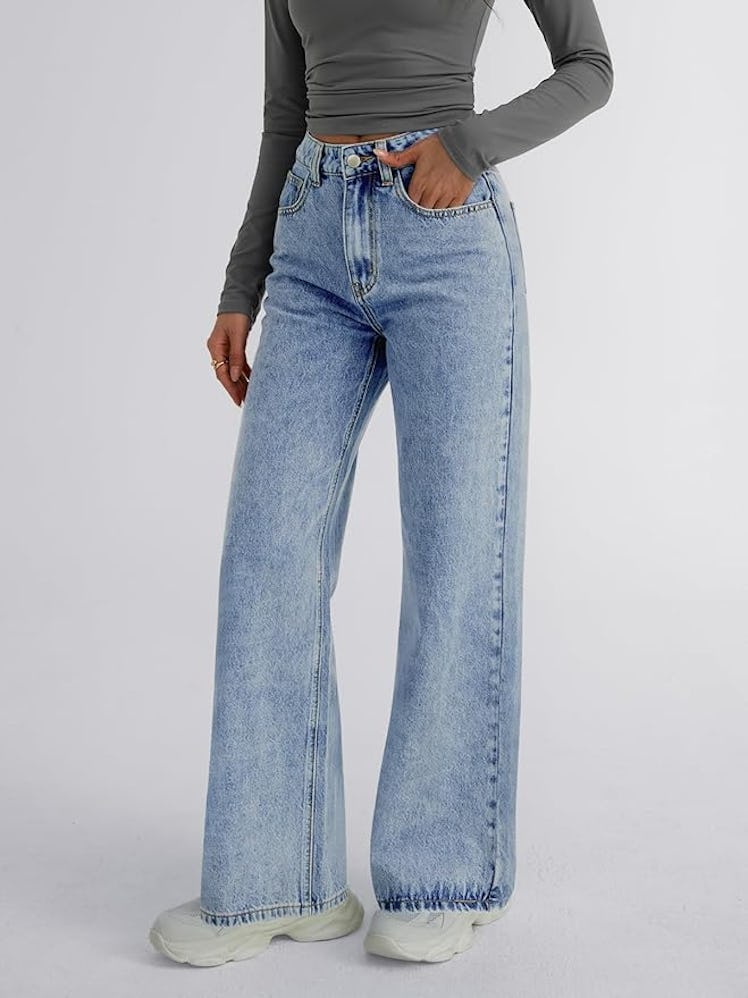 Trendy Queen Wide Leg Jeans