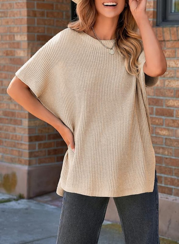 SHEWIN Batwing Knit Sweater