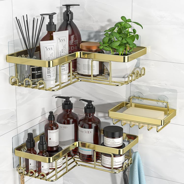 YASONIC Adhesive Shower Caddy Set (3 Pieces)