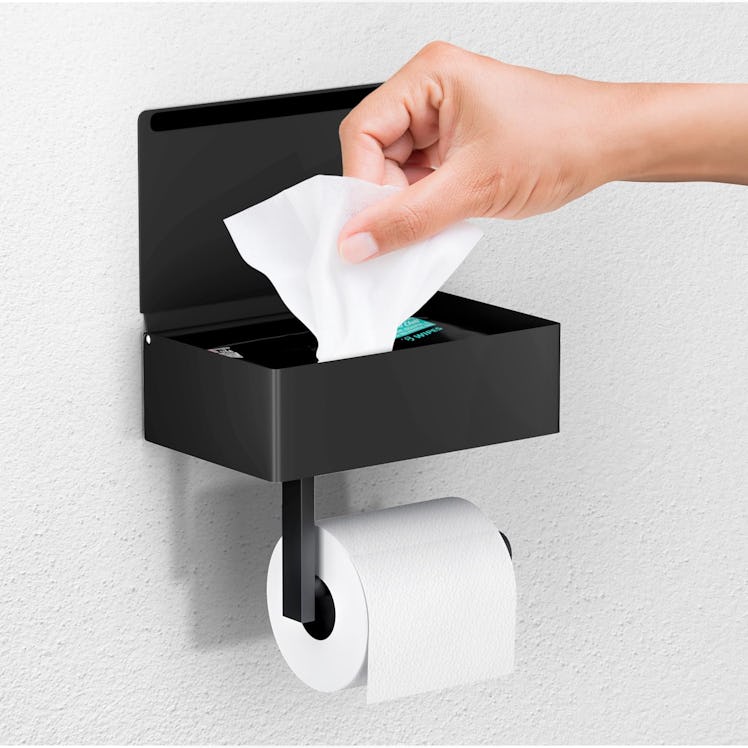 Day Moon Toilet Paper Holder with Shelf