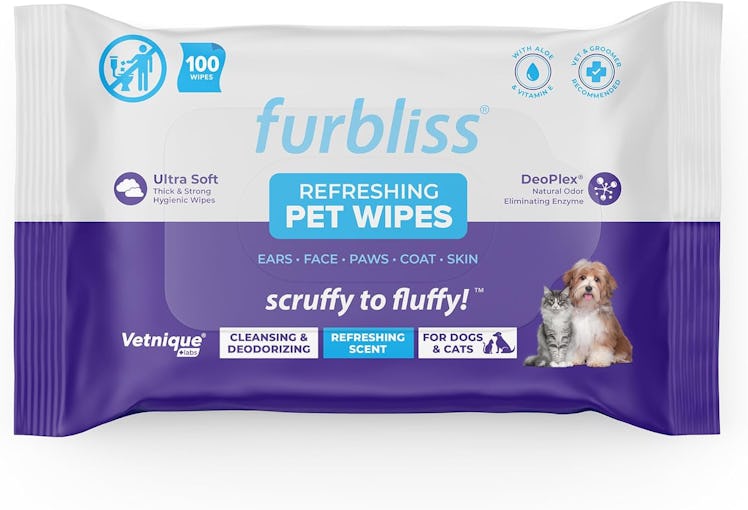 Vetnique Furbliss Hygienic Pet Wipes (100 Count)