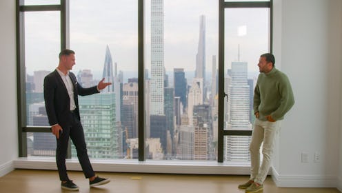 Justin and Steve at the $65 million penthouse from Selling the City. Photo via Netflix