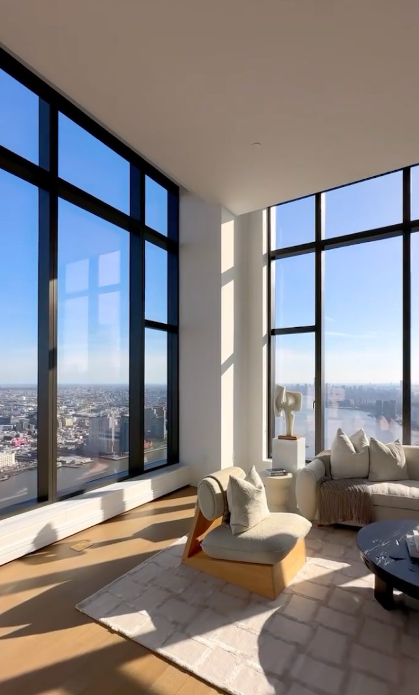 Inside the $65 million Sutton Tower penthouse. Screenshot via Instagram