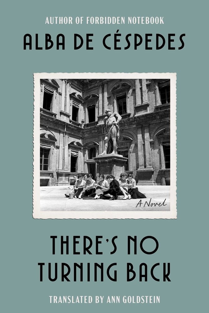 Cover of &lsquo;There&rsquo;s No Turning Back&rsquo; by Alba De Céspedes.